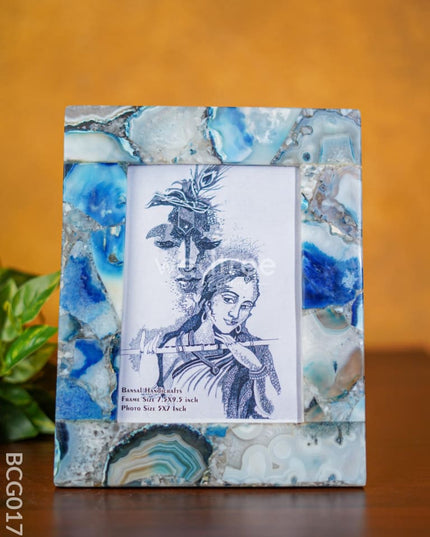 Gemstone Photo Frame - Blue Bcg0177 Give-Aways