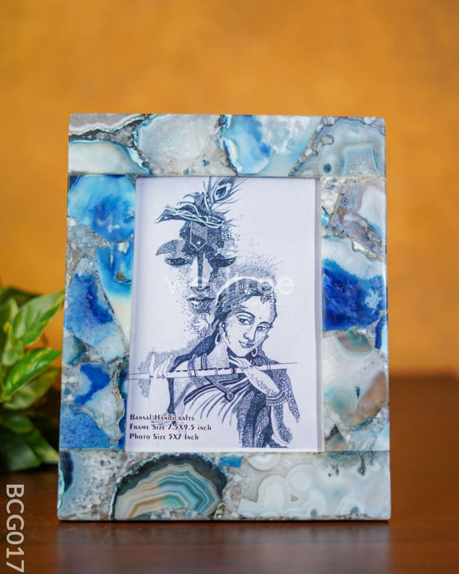 Gemstone Photo Frame - Blue Bcg0177 Give-Aways