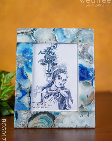 Gemstone Photo Frame - Blue Bcg0177 Give-Aways