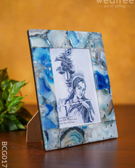 Gemstone Photo Frame - Blue Bcg0177 Give-Aways