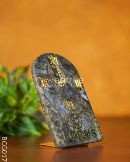 Gemstone Table Clock - Black Bcg0172 Give-Aways