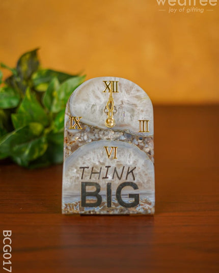 Gemstone Table Clock - Grey Bcg0176 Give-Aways