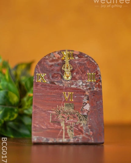Gemstone Table Clock - Red Bcg0173 Give-Aways