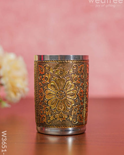 German Oxidised Glass In Gold Finish - W3651-2 Utensils