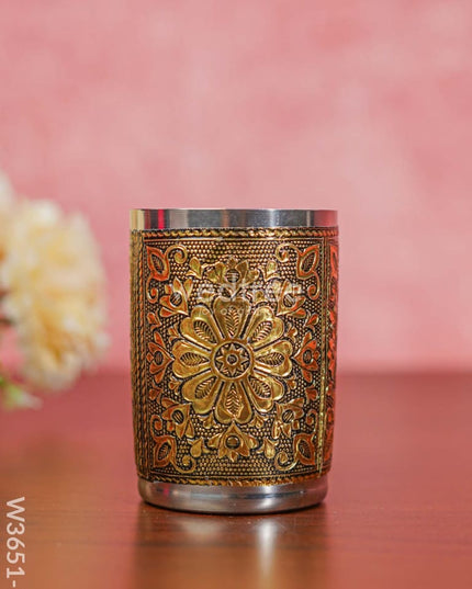 German Oxidised Glass In Gold Finish - W3651-2 Utensils