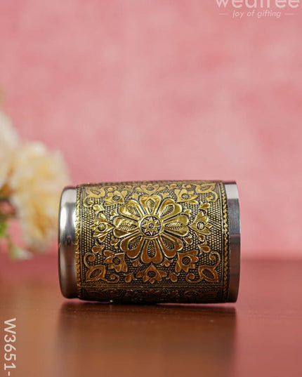 German Oxidised Glass In Gold Finish - W3651-2 Utensils