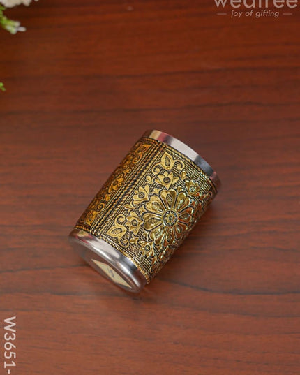 German Oxidised Glass In Gold Finish - W3651-2 Utensils