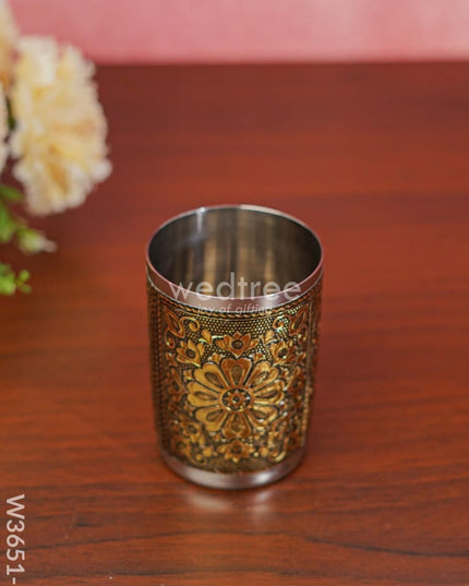 German Oxidised Glass In Gold Finish - W3651-2 Utensils