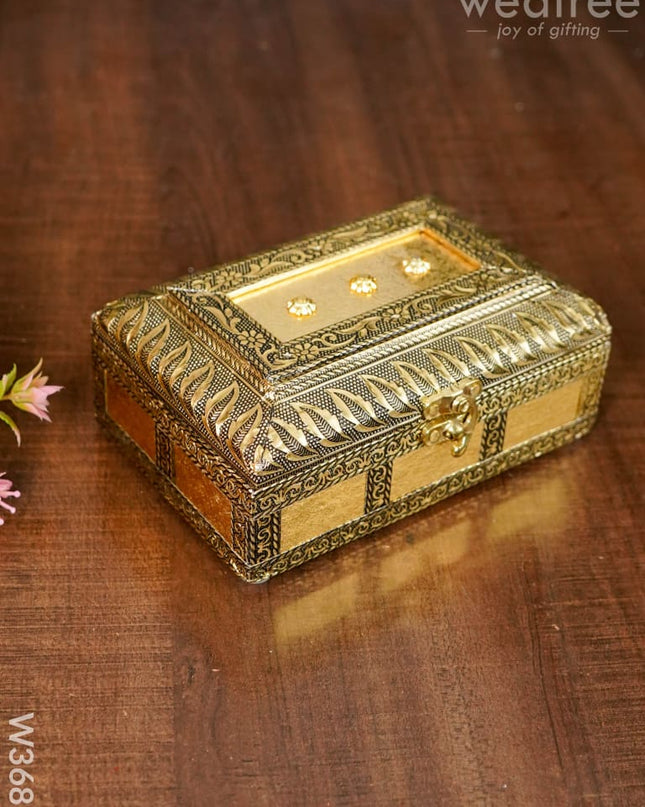 German Oxidised Jewel Box 6 X 4 Inch - W3681 Jewellery Holder