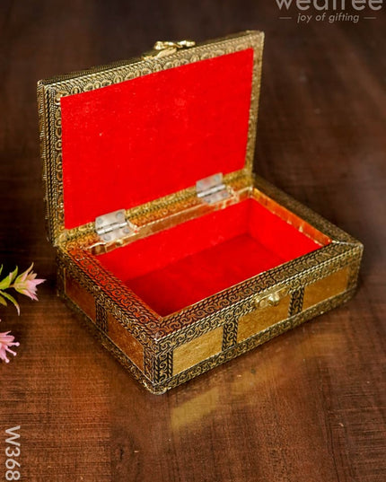 German Oxidised Jewel Box 6 X 4 Inch - W3681 Jewellery Holder