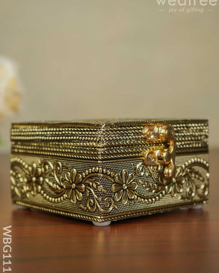 German Oxidised Trinket Box - Wbg1114 Jewellery Holders