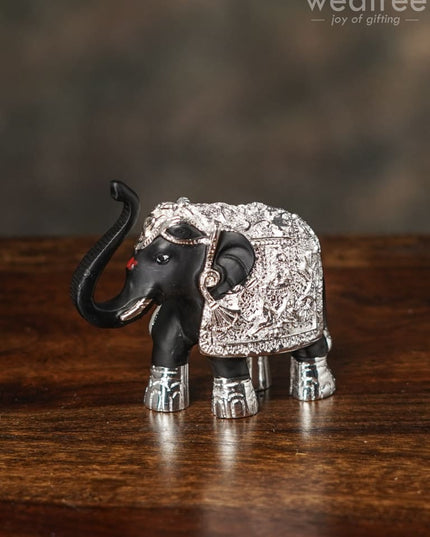 German Silver 3Inch Elephant (Set Of 2) - Wl0887 Figurines