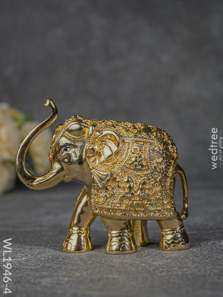 German Silver 4.5 Elephant - Wl1946 Gold Wl1946-4 Figurines