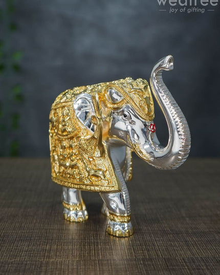 German Silver 6.5 Inches Elephant - Wl1983 Figurines