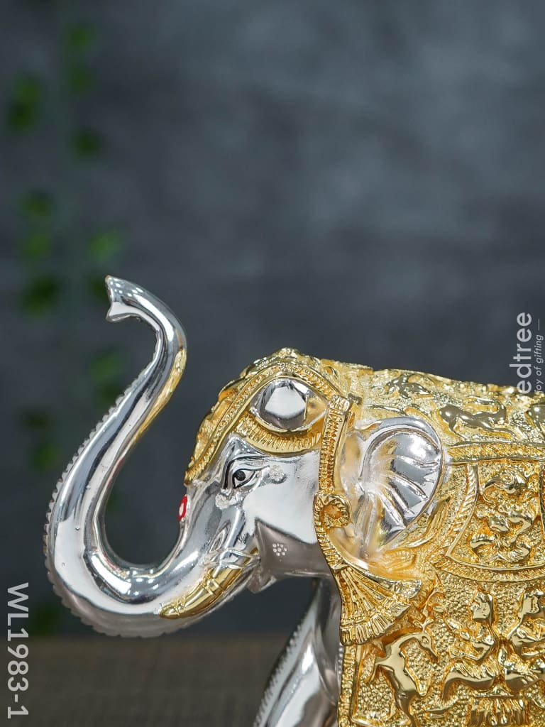 German Silver 6.5 Inches Elephant - Wl1983 Figurines