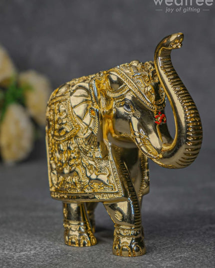 German Silver 6.5 Inches Elephant - Wl1983 Figurines