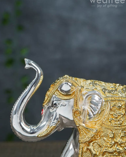 German Silver 6.5 Inches Elephant - Wl1983 Figurines