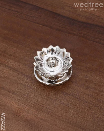 German Silver Agarbathi Stand - W2422 Silver Pooja Utility Rg