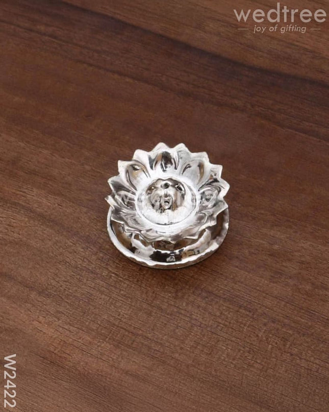 German Silver Agarbathi Stand - W2422 Silver Pooja Utility Rg