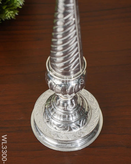 German Silver Annapakshi Kuthu Vilaku - Set Of 18 Inches Wl3300-1 Diyas