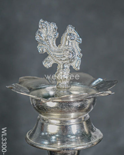 German Silver Annapakshi Kuthu Vilaku - Set Of 2 23 Inch Wl3300-2 Diyas