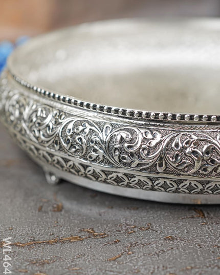 German Silver Antique Floral Urli - Wl4647