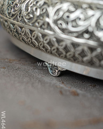 German Silver Antique Floral Urli - Wl4647