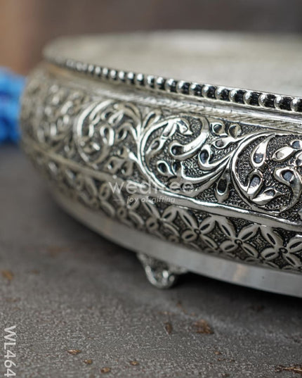 German Silver Antique Floral Urli - Wl4647