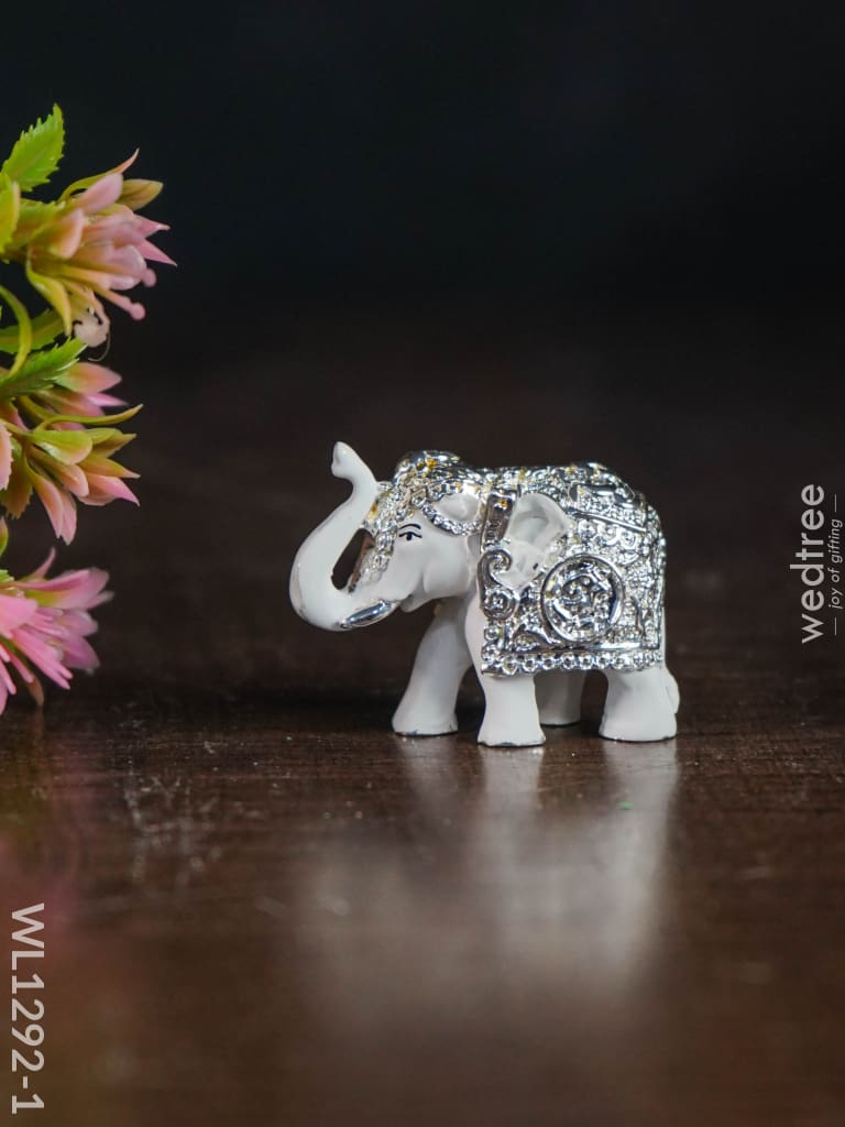 German Silver - Baby Elephant 1.5 Inch ( Set Of 2 ) Wl1292 Figurines