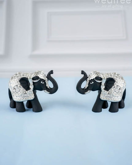 German Silver - Baby Elephant 1.5 inch (Set of 2) WL1292 - German Silver Figurines