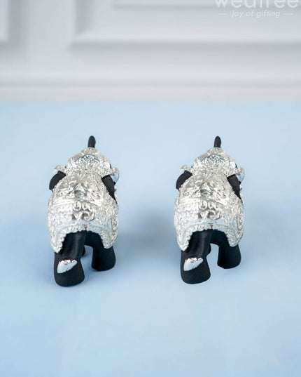 German Silver - Baby Elephant 1.5 inch (Set of 2) WL1292 - German Silver Figurines