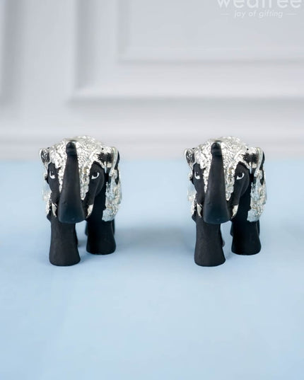 German Silver - Baby Elephant 1.5 inch (Set of 2) WL1292 - German Silver Figurines