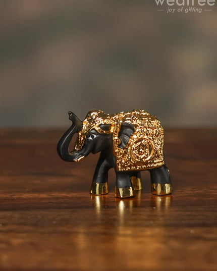 German Silver Baby Elephant (Set Of 2) - Wl0885 Figurines