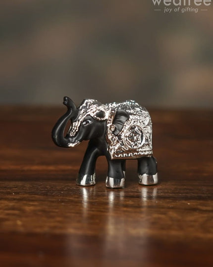 German Silver Baby Elephant (Set Of 2) - Wl0885 Figurines