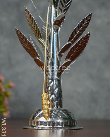 German Silver Banana Tree - 8 Inch Wl3310 Pooja Utility