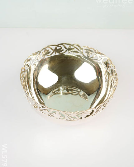 German Silver Bowl - 8 inch - WL5794 - German Silver Pooja Utility
