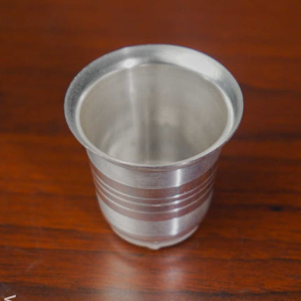 German Silver Coated Glass (Small) - W2425 Pooja Utility