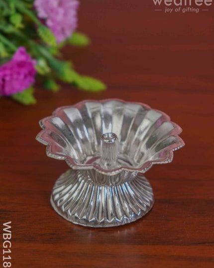 German Silver Devadas Diya - Wbg1182 Diyas