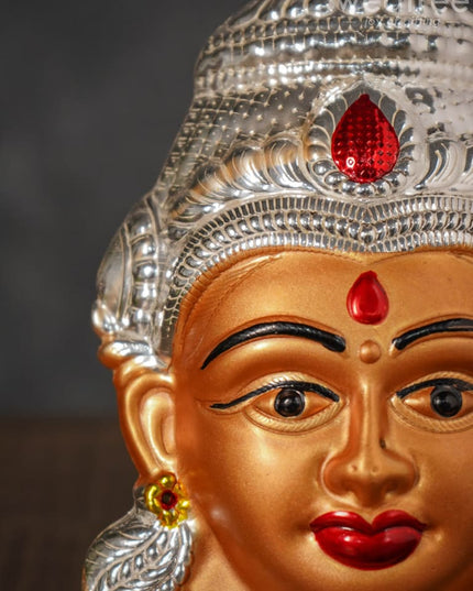 German Silver Lakshmi Face - Wl0617 Pooja Utility