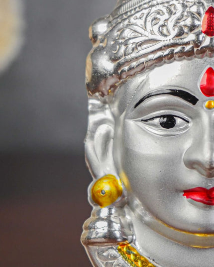 German Silver Lakshmi Face - Wl0617 Pooja Utility