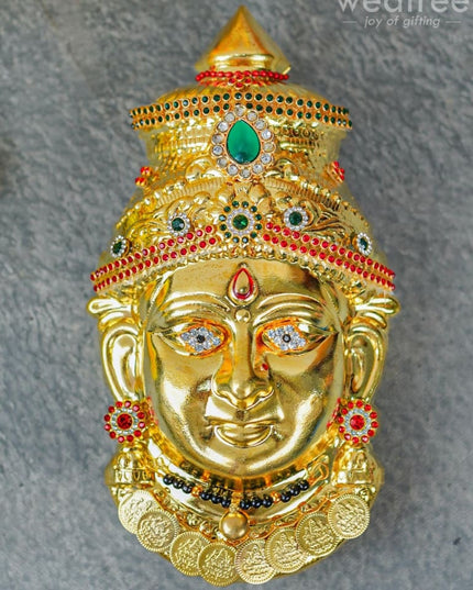 German Silver Lakshmi Face - Wl0617 Pooja Utility