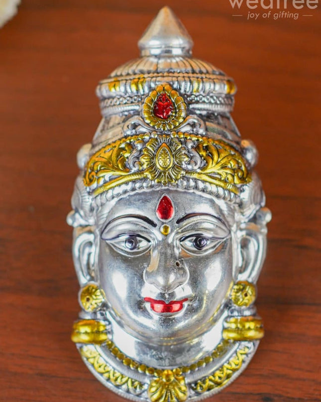 German Silver Lakshmi Face - Wl4290 Pooja Utility