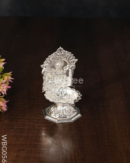 German Silver Diya - Lakshmi Wbg0568 Diyas