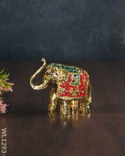 German Silver Elephant (Set Of 2) - Wl1293 Figurines
