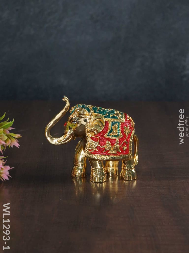 German Silver Elephant (Set Of 2) - Wl1293 Figurines