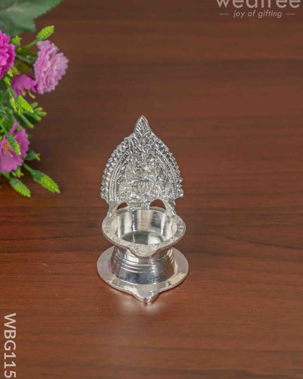 German Silver Kamatchi Diya - 3.2 Inch Wbg1156 Diyas