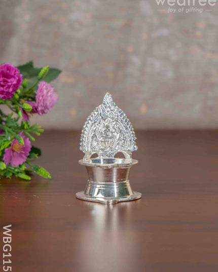 German Silver Kamatchi Diya - 3.2 Inch Wbg1156 Diyas