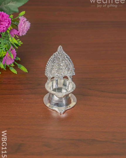 German Silver Kamatchi Diya - 3.2 Inch Wbg1156 Diyas