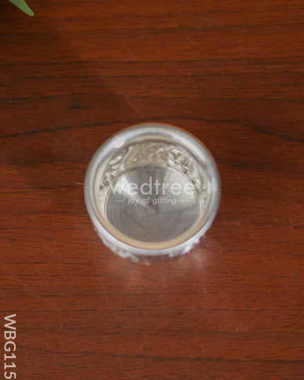 German Silver Kumkum Holder - 2 Inch Wbg1158 Holders