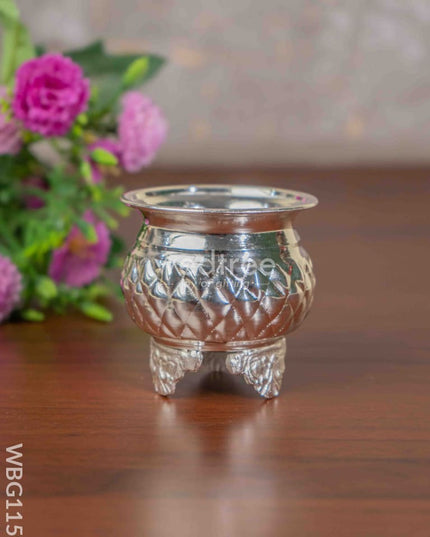 German Silver Kumkum Holder - Wbg1159 Holders